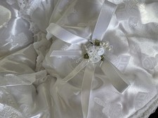 Handmade White Satin Moses