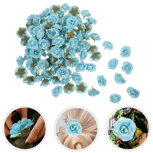 100 pcs artificial - roses, head