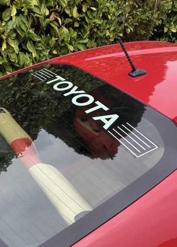Toyota window decal retro - window,