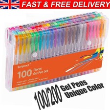 200 Gel Pen Set Metallic