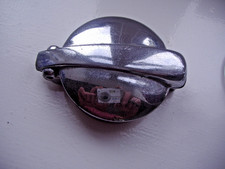 Vintage Enots 2-1/2" Chrome on brass Fuel Cap, Aston MG Bentley Alvis Riley
