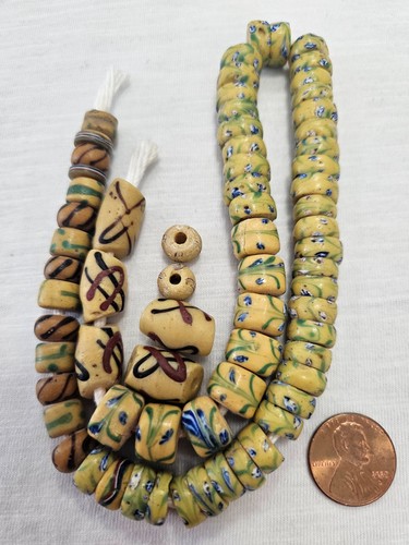 Antique yellow african trade - antique,