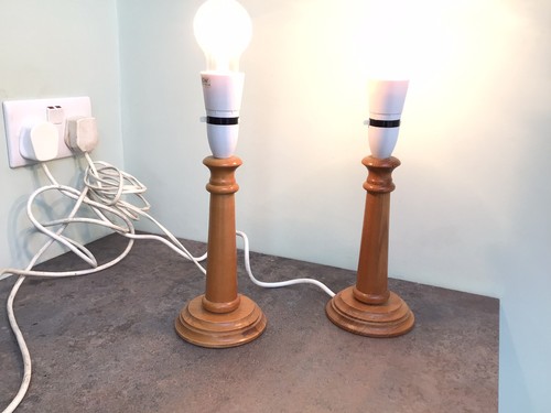 Pair bhs lighting - pair, turned