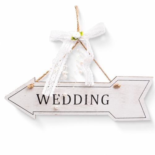 Wooden wedding arrow hanging - wedding,