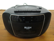 BUSH KBB500 CD Cassette Player AM FM Radio Boombox Black Model 13W Portable