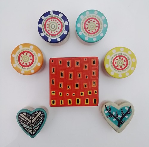 Soapstone trinket boxes - soapstone,