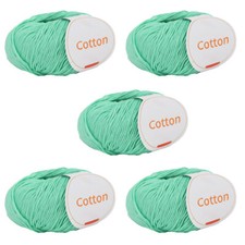 5 x 50g Ball 100% Cotton Yarn  DK Double Knitting Baby Washabled Wool Crochet