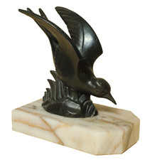 Old bronze figure - bronze,