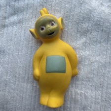 Vintage CBBC Teletubbies Vinyl Toy Hollow Bath Yellow Teletubby La La Toy