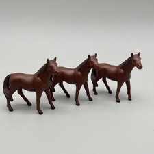 Ertl Brown Horse Mare Solid Sorrel Vintage Farm Animal Play Toy 2¾" x 3½" X3 #P
