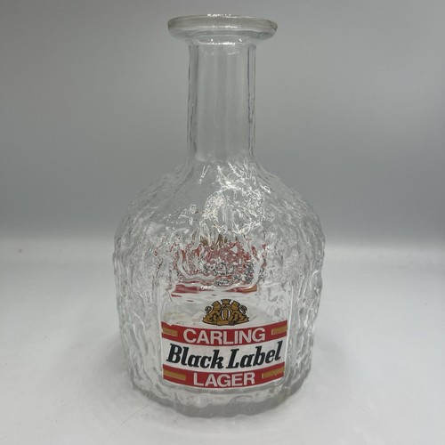 Vintage textured glass carling - textured,