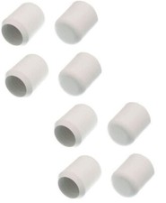 8 x White Heavy Duty Rubber