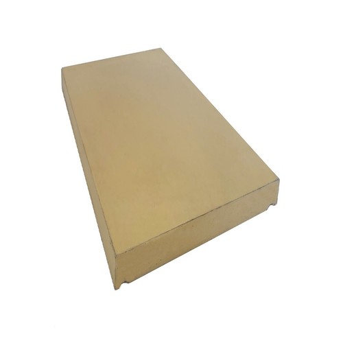 Buff sand concrete coping - -,
