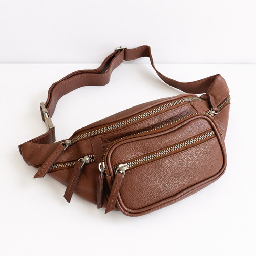 Leather fanny pack - leather,