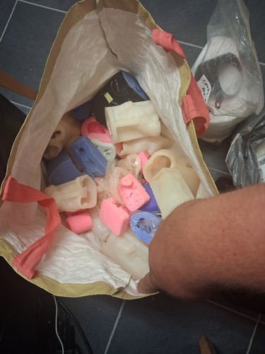 Candles moulds and wax - and,