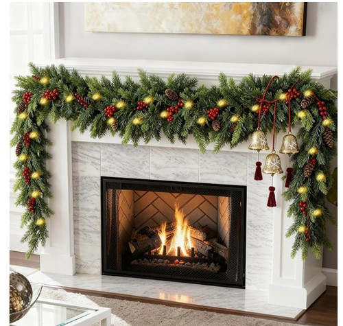 Christmas cedar garland - 6, ft