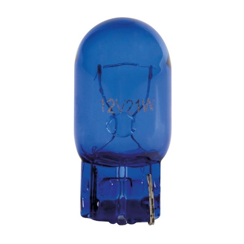 Pilot blue dyed glass lamp - glass,