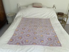 Pretty Small Vintage Patchwork Quilt, Nursery, Baby Quilt, Children’s Room, Sofa