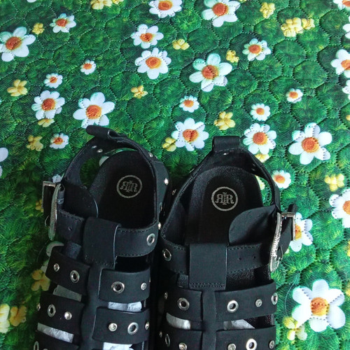 Air gladiator black buckle - air,