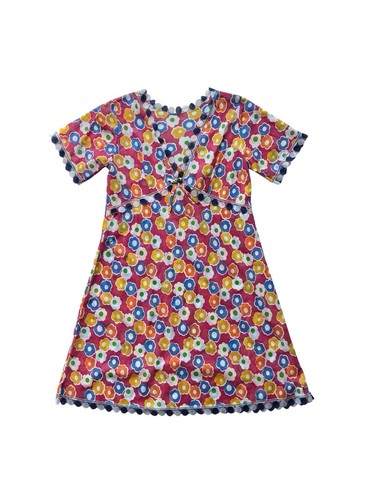 Vintage 60s 70s dress pink - 70s,