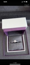 Beaverbrooks 9CT Diamond cluster Ring Size M
