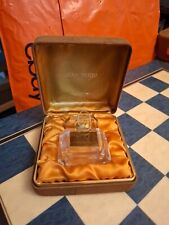 Vintage 1970s 15ml Jean Patou 1000 Baccarat Empty Glass Bottle With Display Box