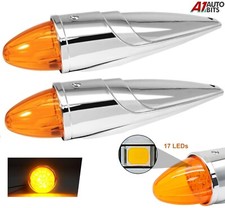 2X Orange 17 SMD LED Torpedo