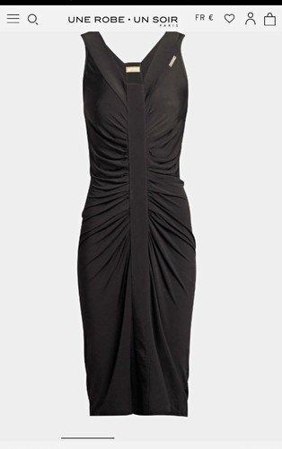 John galliano black - john, ruched