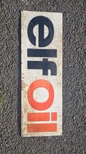 Vintage Metal ‘ELF OIL’ Sign. 92 x 30cm