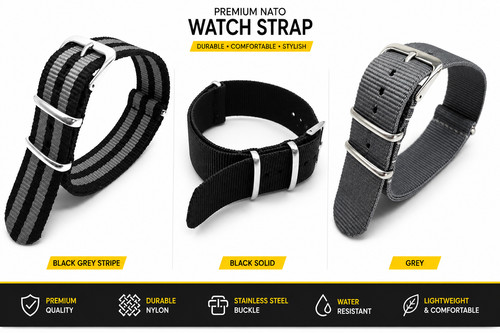 Nylon nato watch strap - watch,