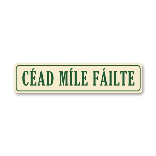 Aluminum home signs - home, cead