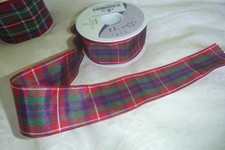 berisfords tartan ribbon Fraser/Frazer 40mm X 23 metre