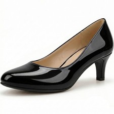 Ladies Low Kitten Heel Court