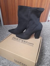 Boohoo Plain Black, Wide Fit