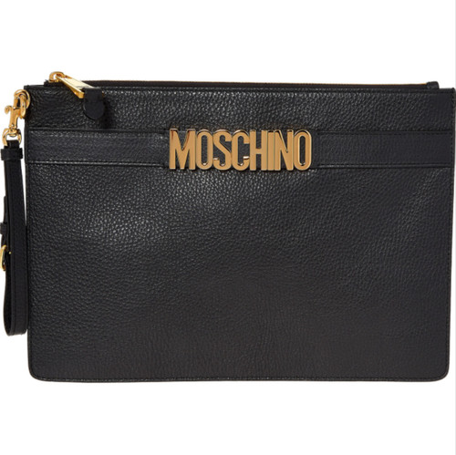 Moschino couture logo leather - moschino,