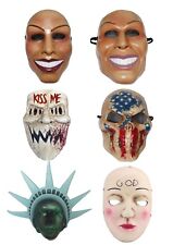 The Purge Mask Grin Halloween Film Movie Horror Fancy Dress Kiss Me God Smiling