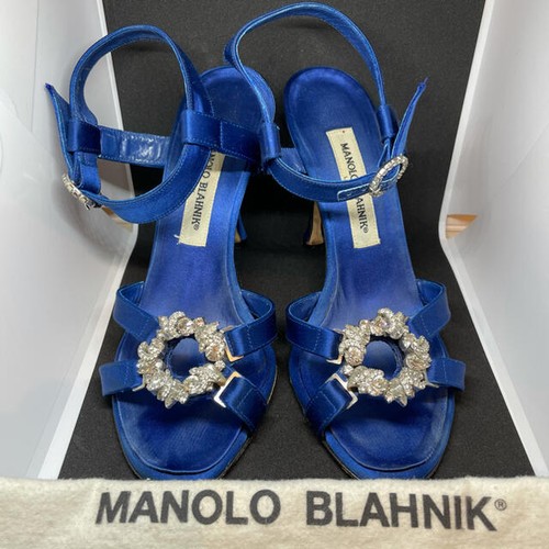 Manolo blahnik blue crystal - manolo,