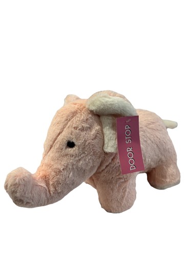 Baby pink elephant door stop