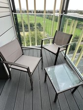 Outdoor Chair Set Patio Furniture - BARELY USED - 2 Chairs + Table
