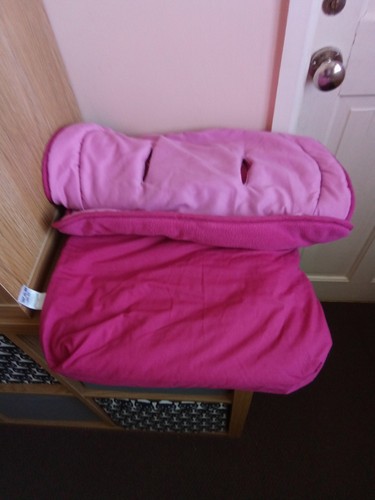 Pink pushchair liner - pink,