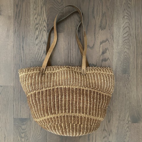 Vintage 1990s sisal tote - vintage,