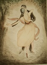 G. Chauveau pencil signed