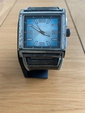 (14) Kahuna Chunky Leather Strap Watch - New Battery