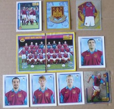 WEST HAM UNITED MERLIN 98 premier league FOOTBALL STICKERS 1998 x 10 Lot No2