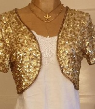 Quality fabric - Gold glitzy