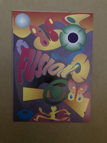 Vintage fusion rave flyer - fusion,