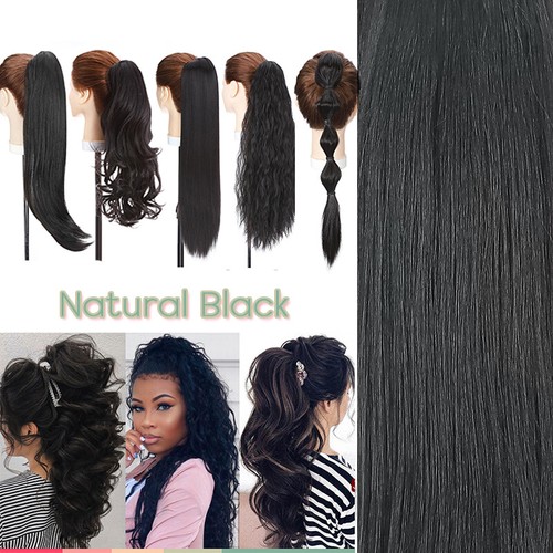 Long thick claw ponytail - thick,