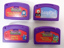 Bundle of 4 LeapFrog LeapPad Learning Reading Games Cartridges