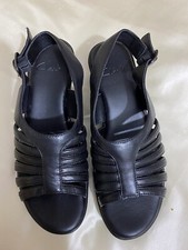 Ladies Clarks Black Leather