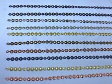 5 metres of Decorative Upholstery Nails / Tacks / Studs Strips (8 Colours)